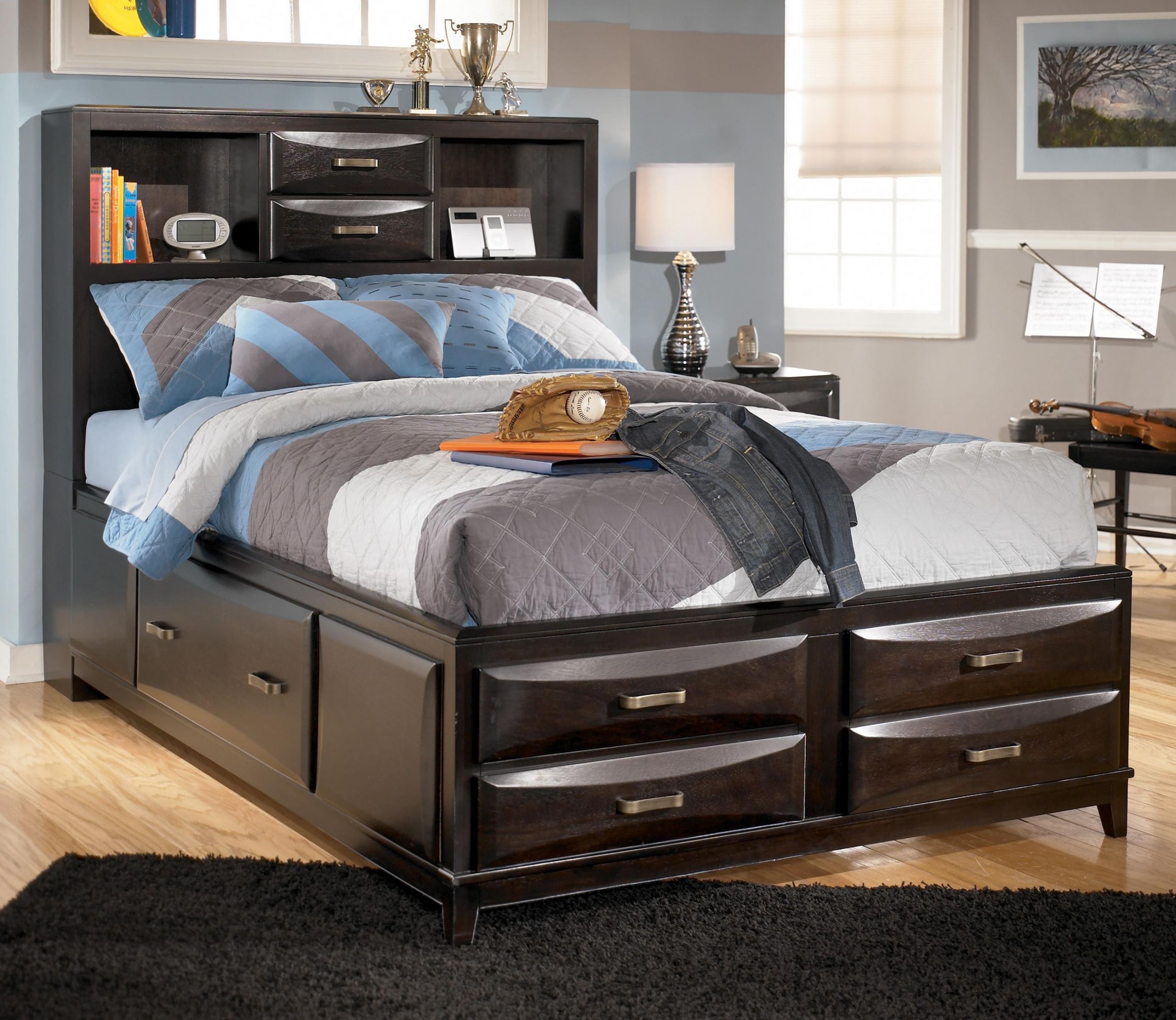 Full Size Storage Bedroom Sets
 Ashley Furniture Kira Full Storage Bed