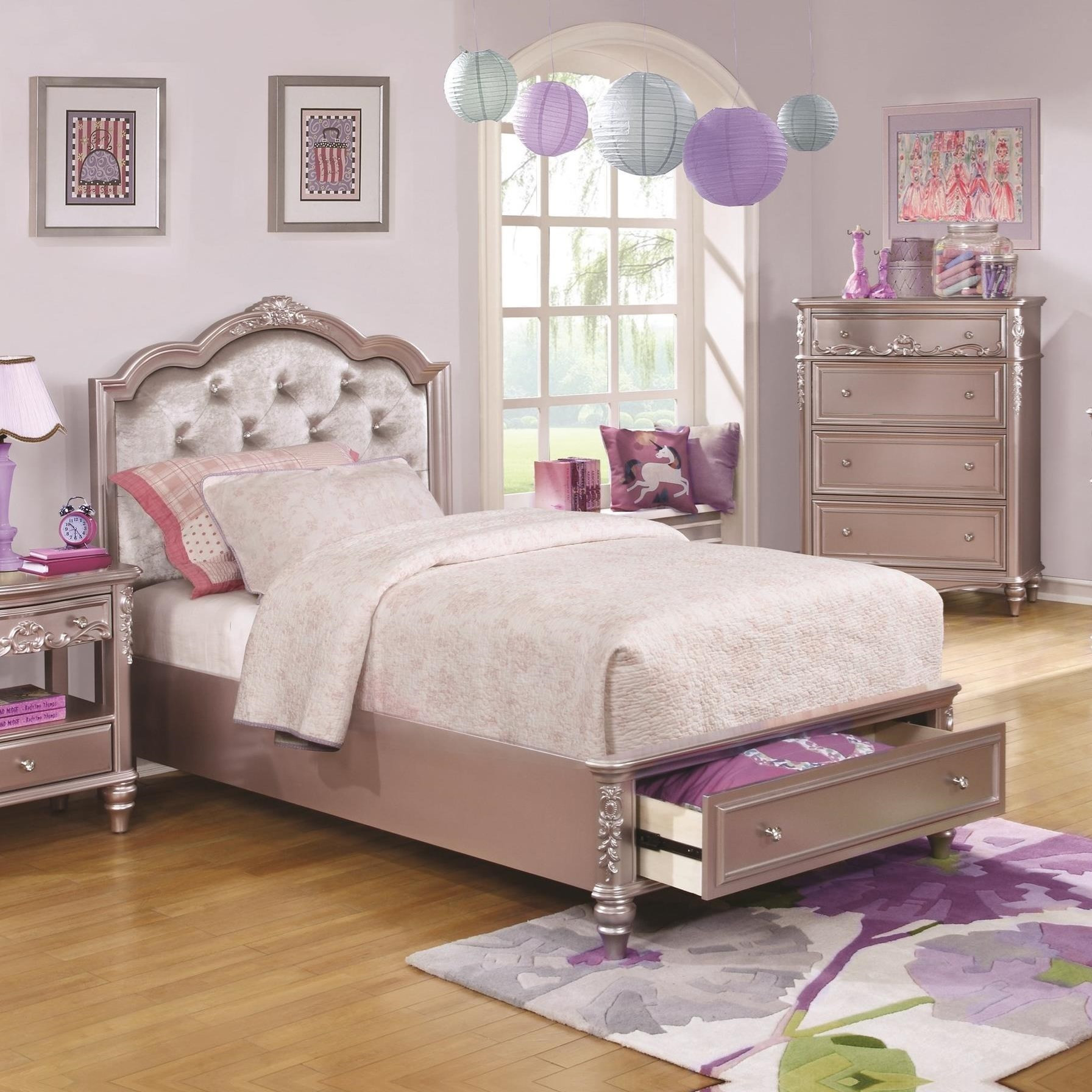 Full Size Storage Bedroom Sets
 Coaster Caroline Full Size Storage Bed with Diamond Tufted