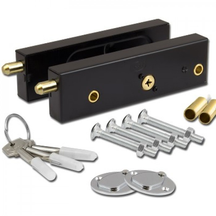 Garage Door Lock Bar Kit
 Asec Garage Door Bolt Locking Kit