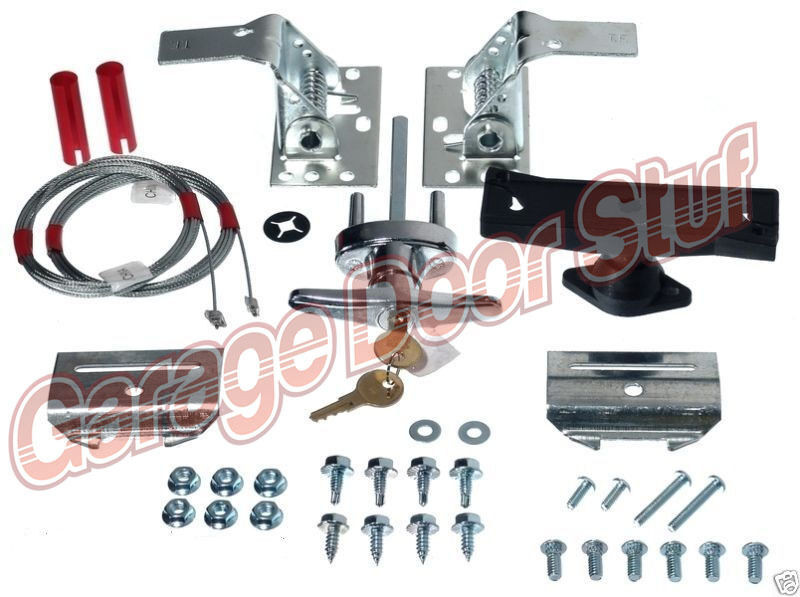 Garage Door Lock Kit
 Garage Door Lock Kit w Spring Latch Keyed in Handle