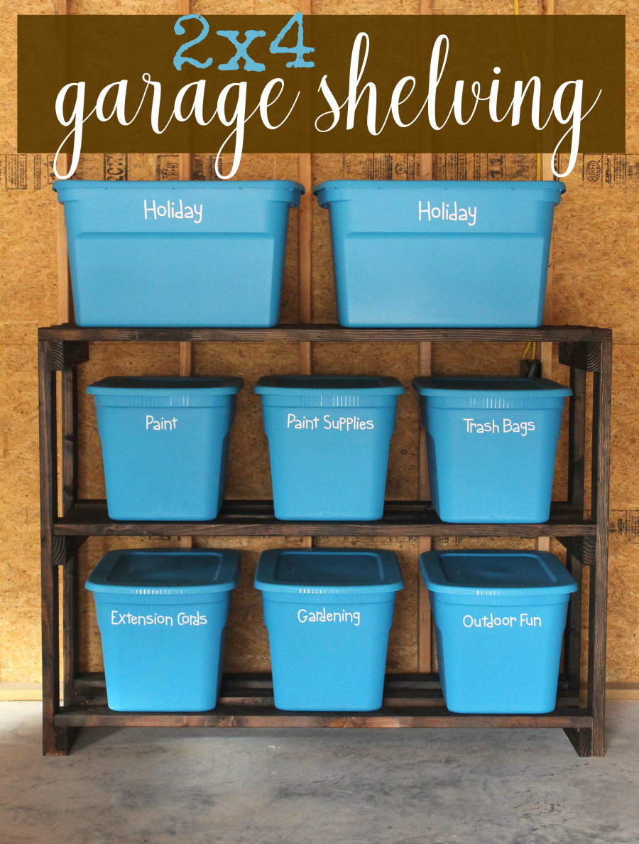 Garage Organization Shelves
 How to Build DIY Garage Storage Shelves for Under $60