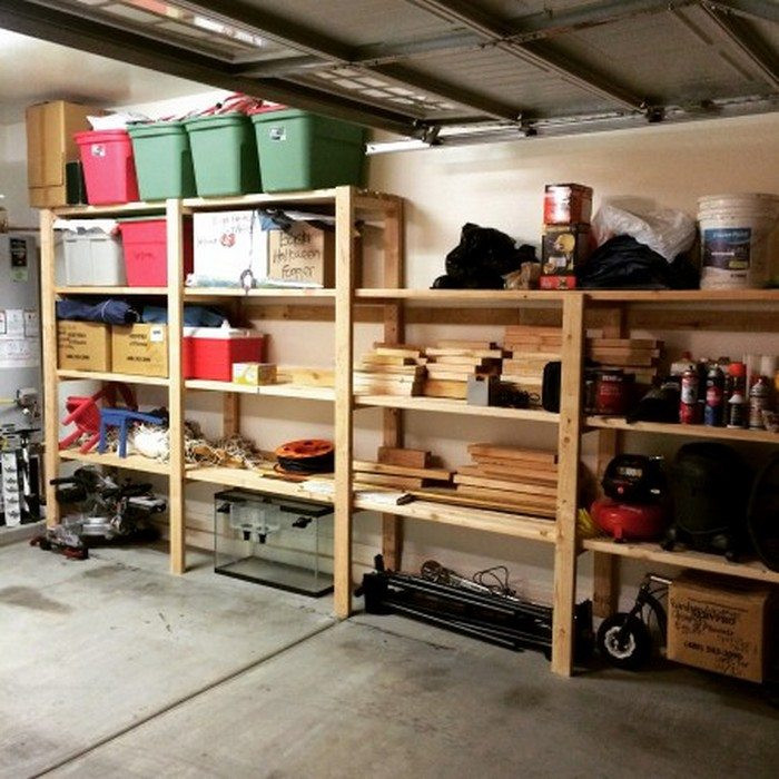 Garage Organization Shelves
 Easy garage basement shelving