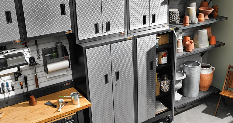 Garage Organization System
 Garage Storage Shelving Units Racks Storage Cabinets