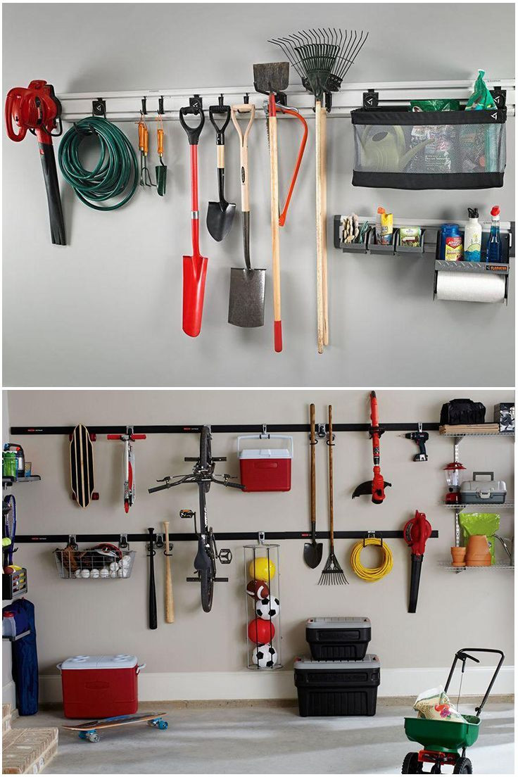 Garage Wall Organization System
 A wall organization system might be all you need to tame