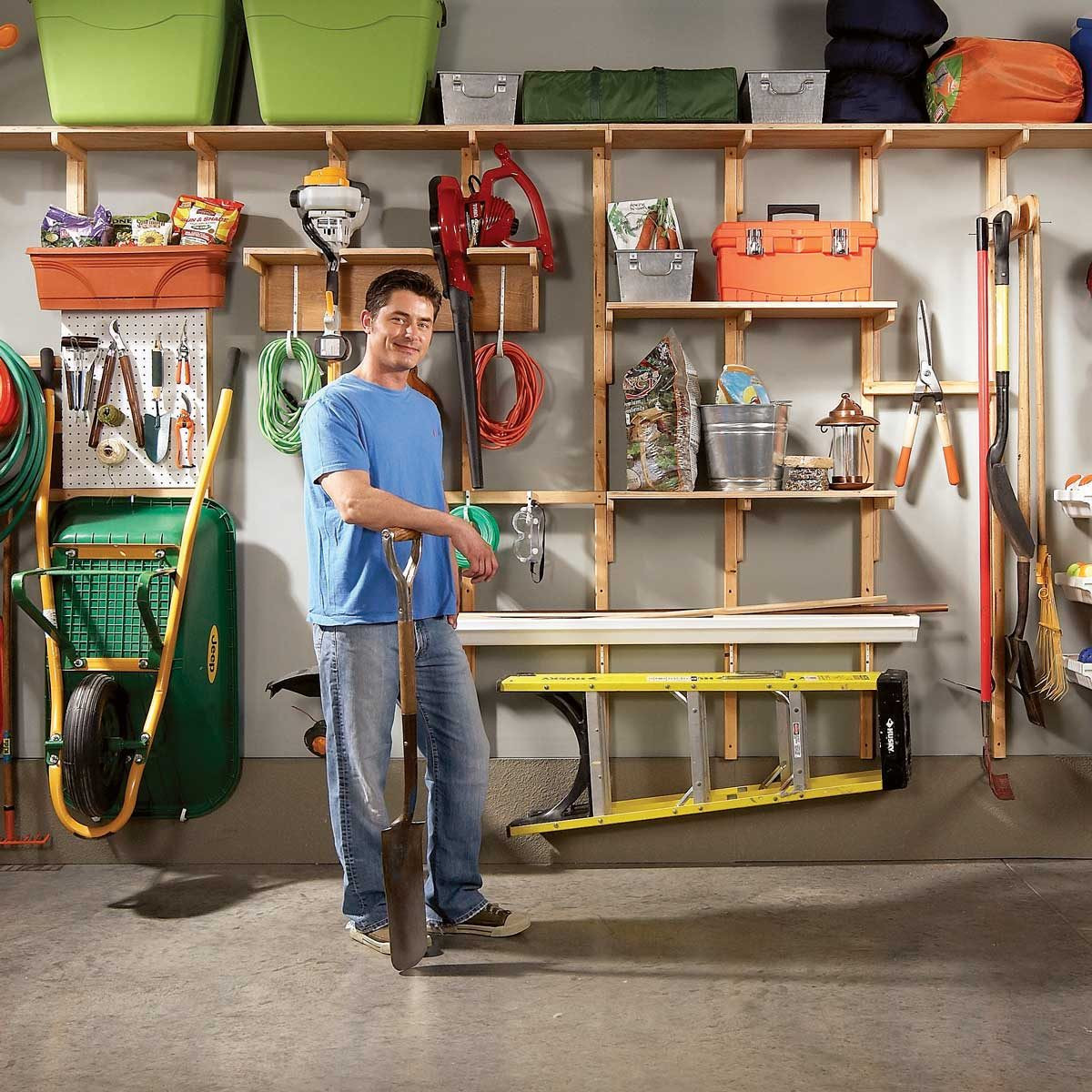 Garage Wall Organizer
 24 Cheap Garage Storage Projects You Can DIY