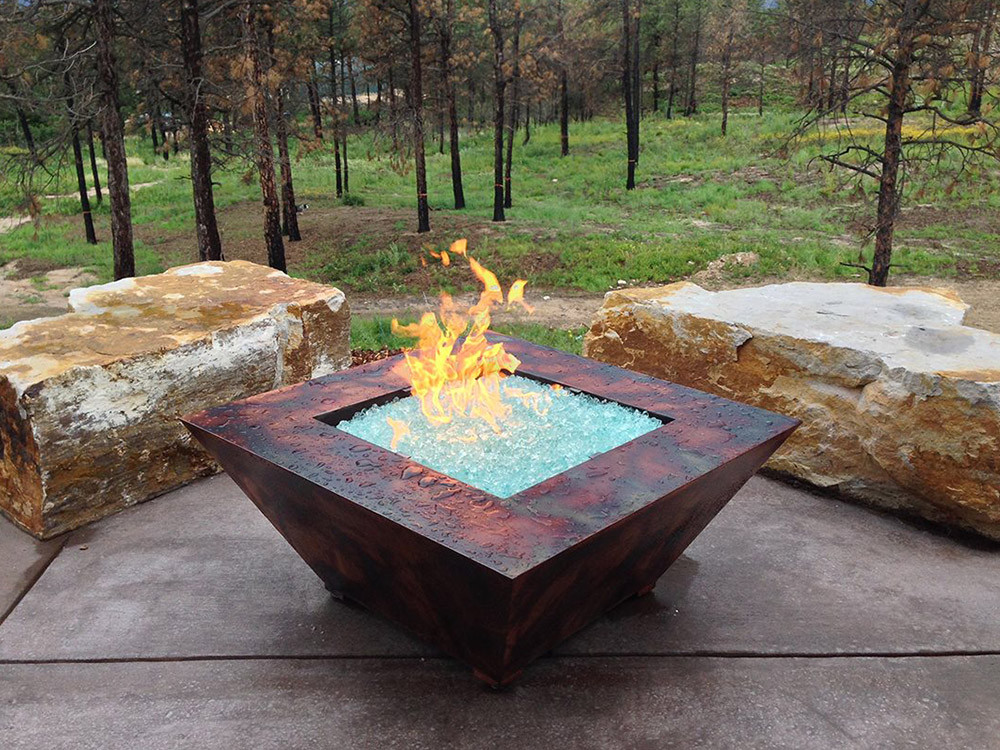 Garden Fire Pit
 In Ground Fire Pit Design Juggles Cold Outdoor into a Warm