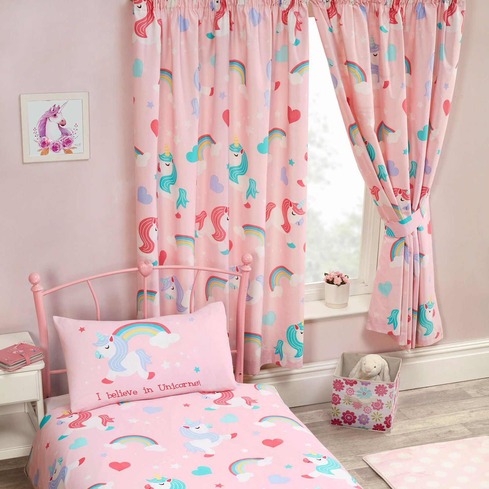 Girls Bedroom Curtains New Girls Bedroom Curtains 66&quot; X 72&quot; Unicorns Ponies
