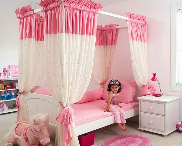 Girls Princess Bedroom
 Stylish Girls Pink Bedrooms Ideas