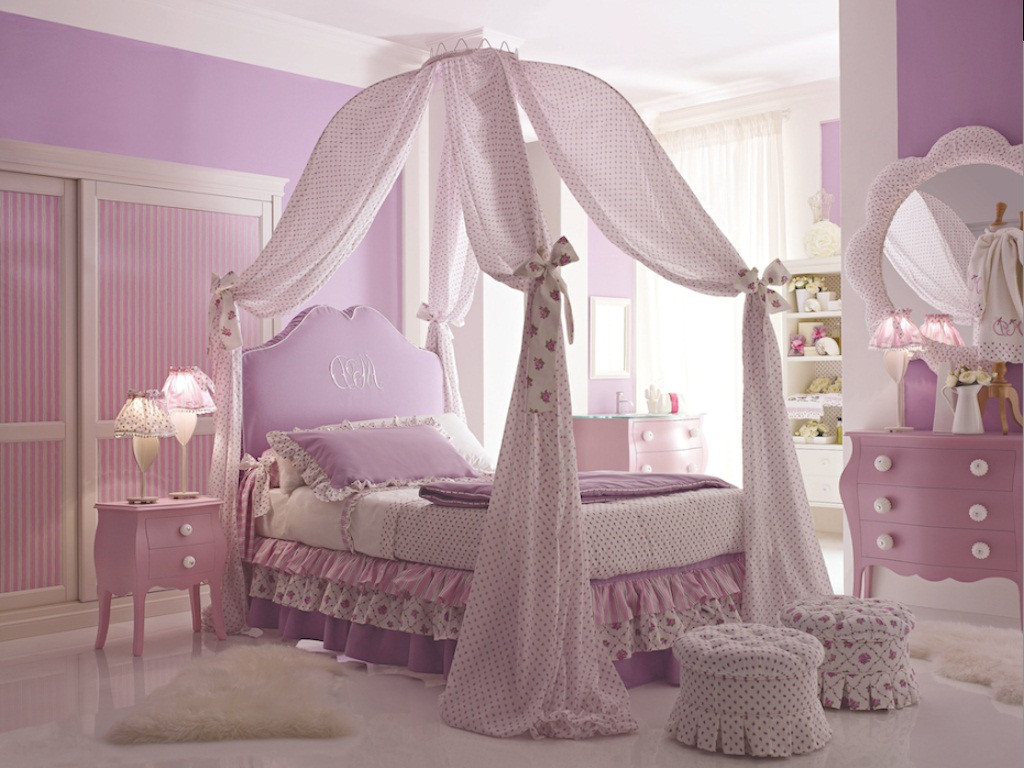 Girls Princess Bedroom
 Princess and Fairy Tale Canopy Bed Concepts for Little