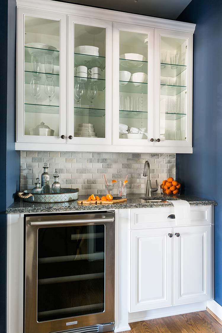Glass Fronted Kitchen Wall Cabinet
 The Trick to Organizing a Kitchen with Glass Front