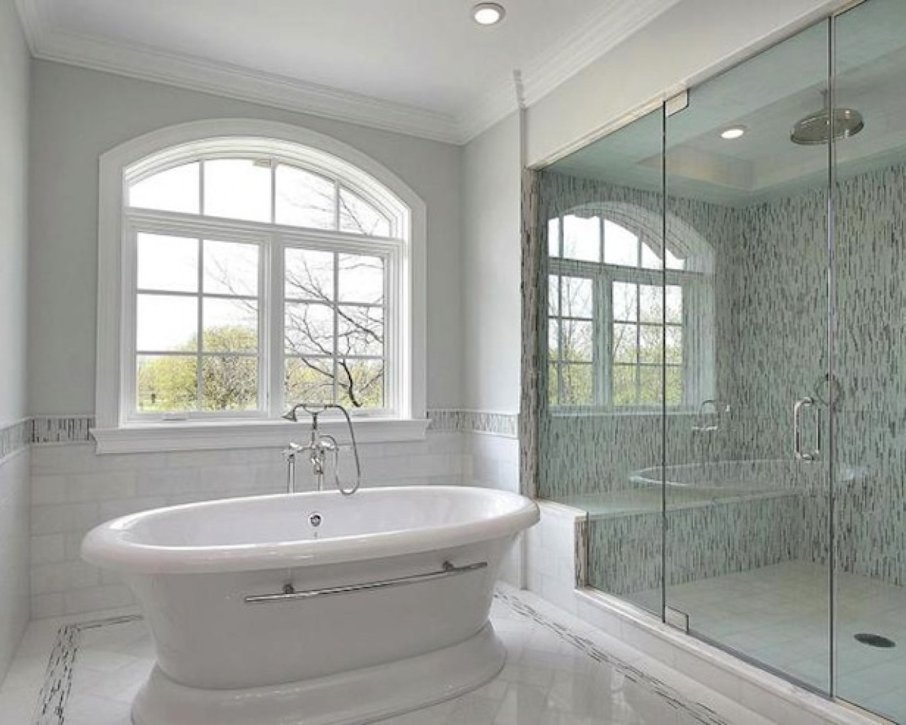 Glass Tile Bathroom Ideas
 27 nice pictures of bathroom glass tile accent ideas