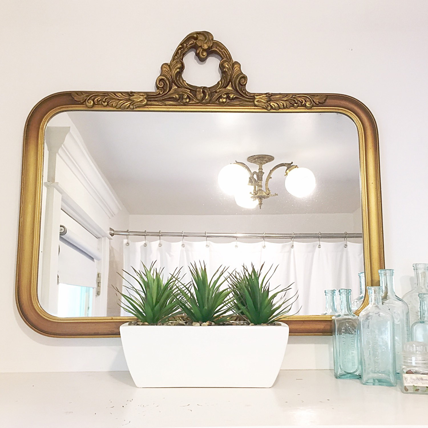 Gold Frame Bathroom Mirror
 Antique Mirror Gold Gilt Frame Bathroom Mirror Ornate Wood