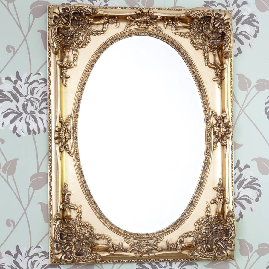 Gold Frame Bathroom Mirror
 gold ornate oval mirror by decorative mirrors online