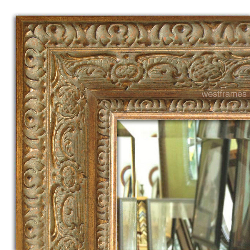 Gold Frame Bathroom Mirror
 Parisienne Ornate Framed Wall Mirror Vanity Bathroom