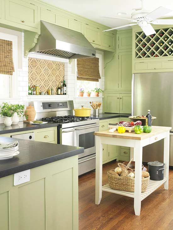 Green Kitchen Walls
 Modern Furniture Green Kitchen Design New Ideas 2012
