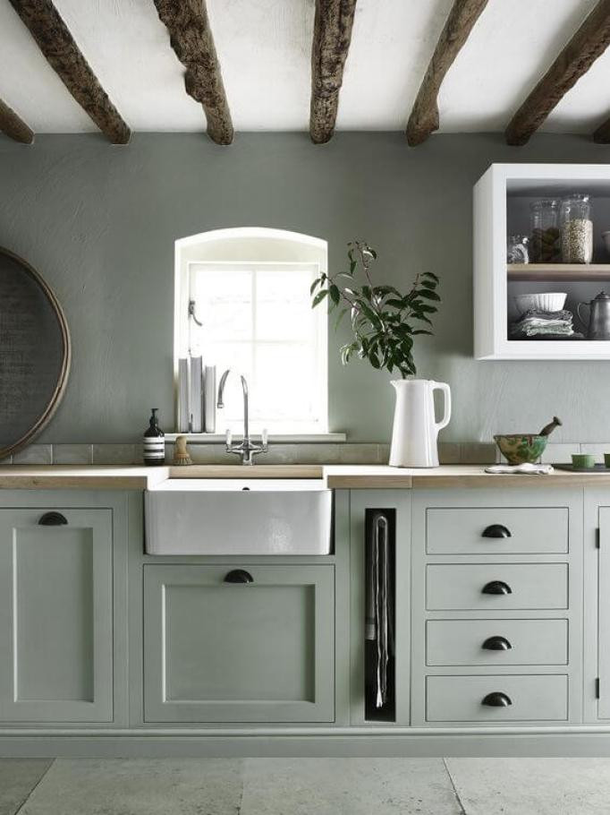 Green Kitchen Walls
 15 Green Kitchen Cabinets Design s Ideas & Inspiration