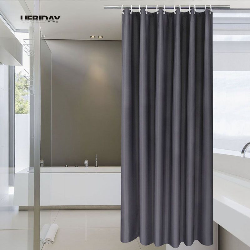 Grey Bathroom Shower Curtains
 UFRIDAY Modern Waterproof Polyester Fabric Bathroom