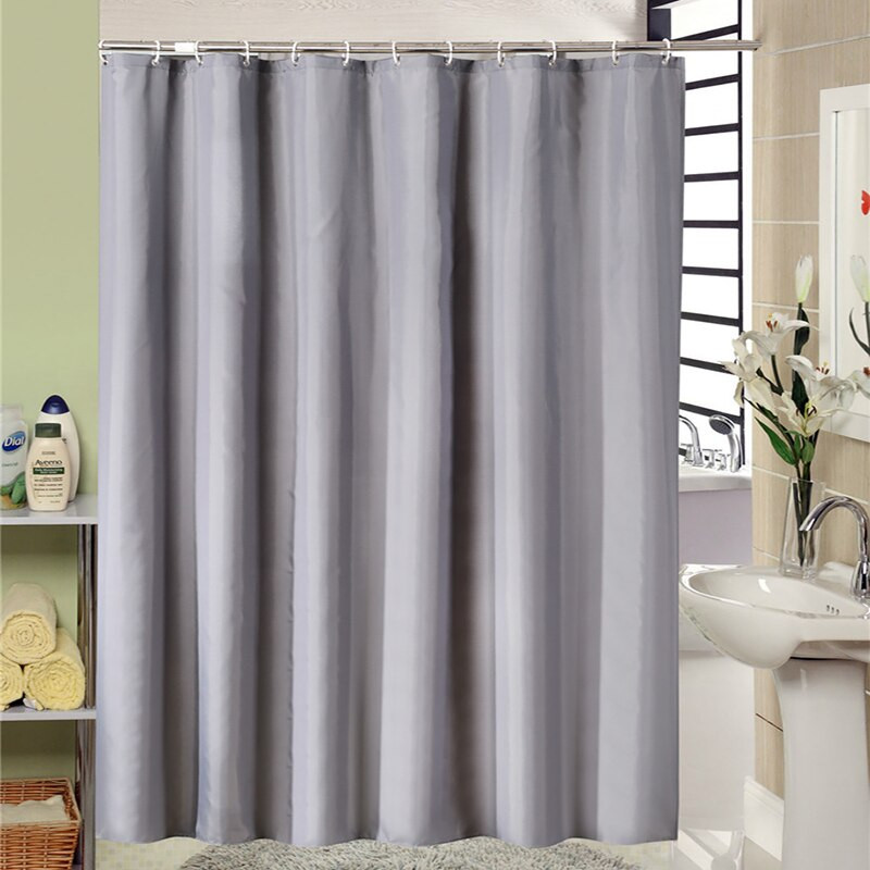 Grey Bathroom Shower Curtains
 European Style Modern Grey Bathroom Shower Curtain Fabric