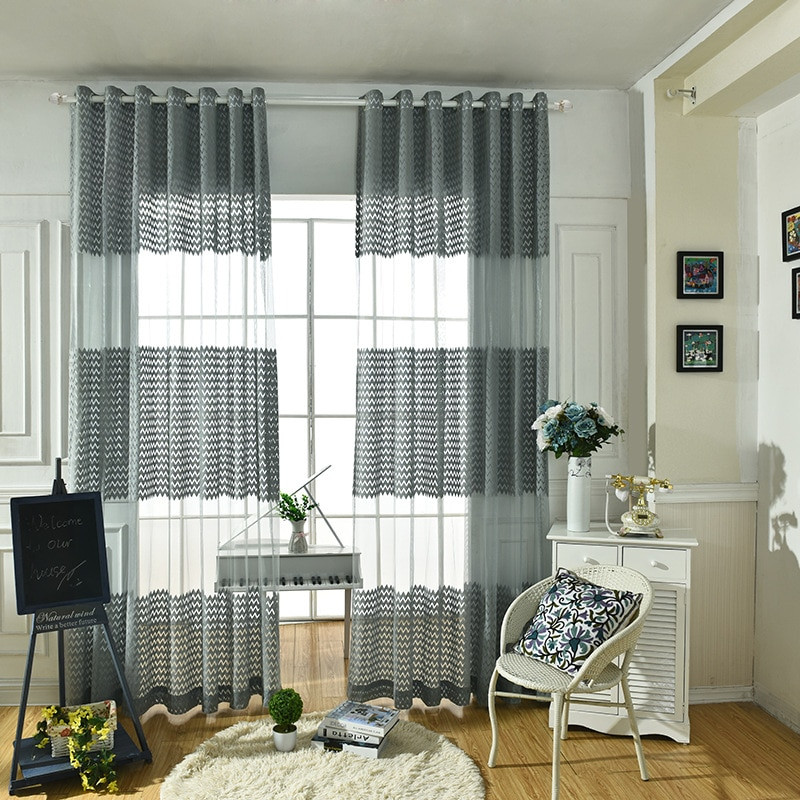 Grey Living Room Curtains
 Aliexpress Buy Cheap gray tulle Modern Curtains for