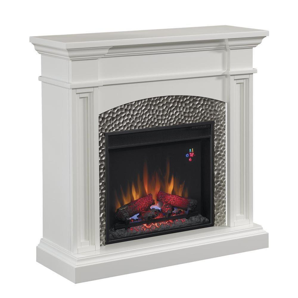 Hampton Bay Electric Fireplace
 Hampton Bay Culver 42 in Hammered Insert Electric