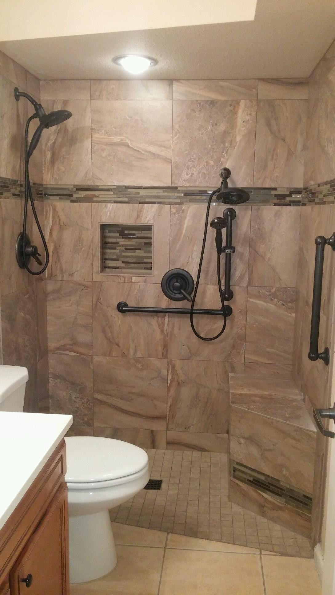 Handicapped Bathroom Showers
 ADA Shower For Handicapped Dauther Tempe AZ