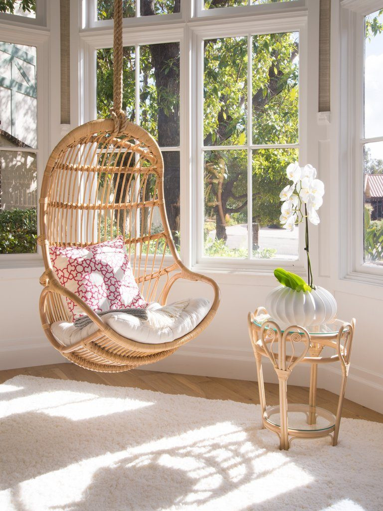 Hanging Chair Living Room
 REVIEW Natural Rattan Swing Chair by Kouboo and best