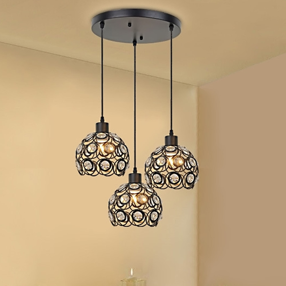 Hanging Lamp For Living Room
 Creative Design Modern Glass Crystal Pendant Lights 3