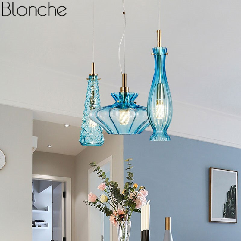 Hanging Lamp For Living Room
 Nordic Glass Led Pendant Lights Modern Hanging Lamp for