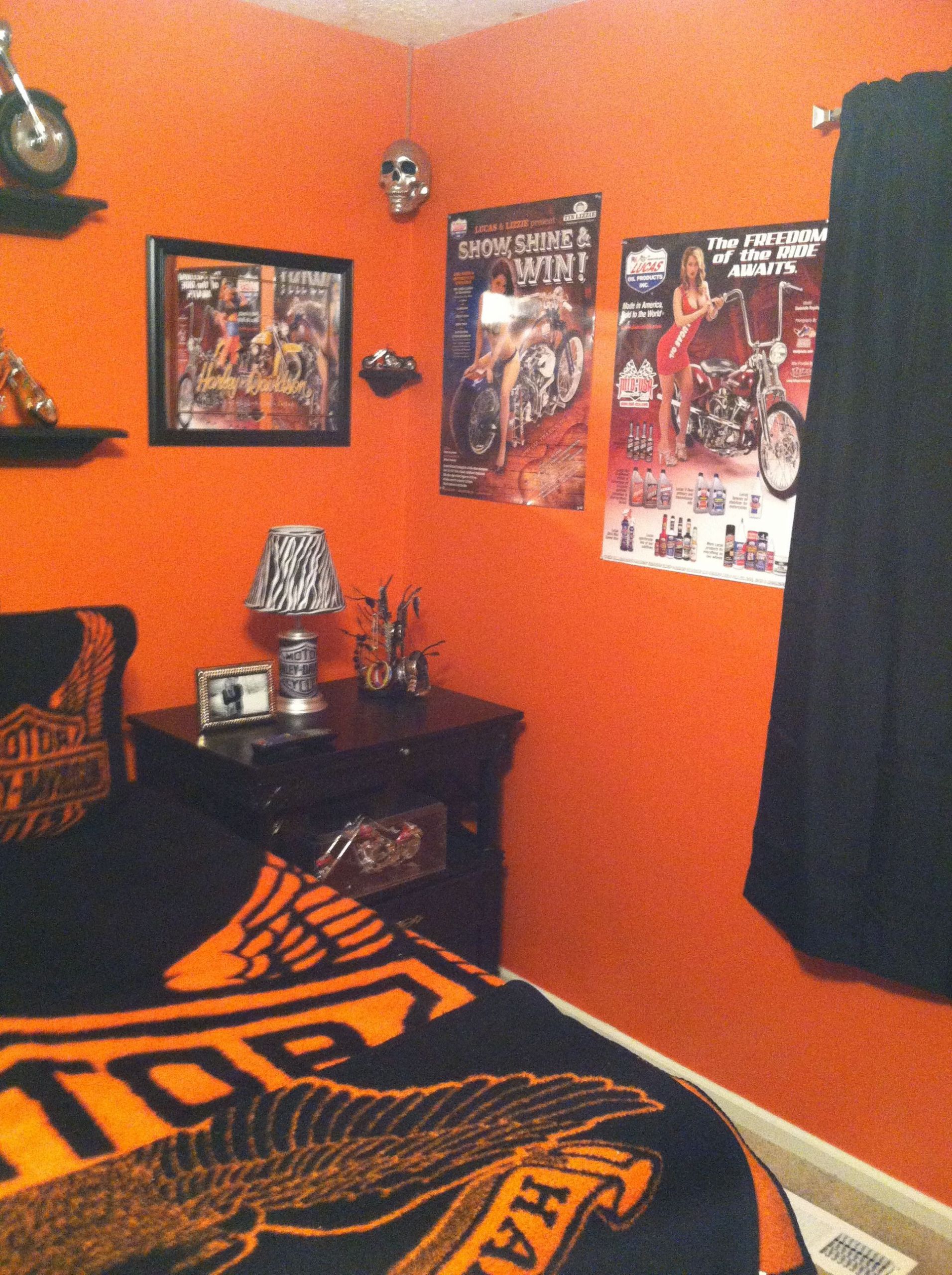 Harley Davidson Bedroom Decor
 Harley bedroom