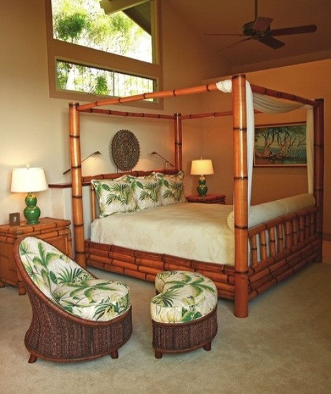 Hawaiian Bedroom Decor
 39 Bright Tropical Bedroom Designs DigsDigs