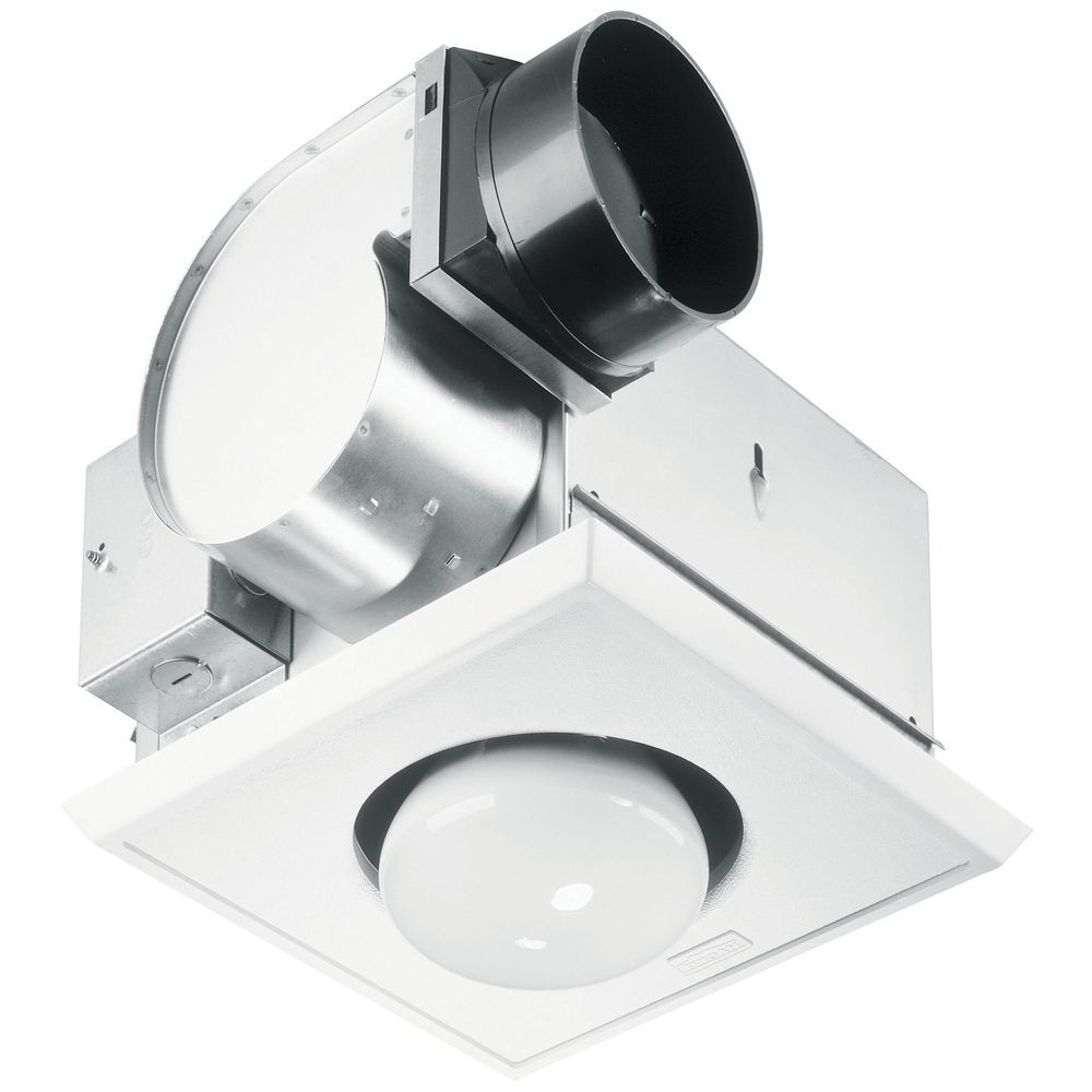 Heating Light Bulbs For Bathroom
 Bathroom 70 CFM Exhaust Fan with Heat Lamp and Light
