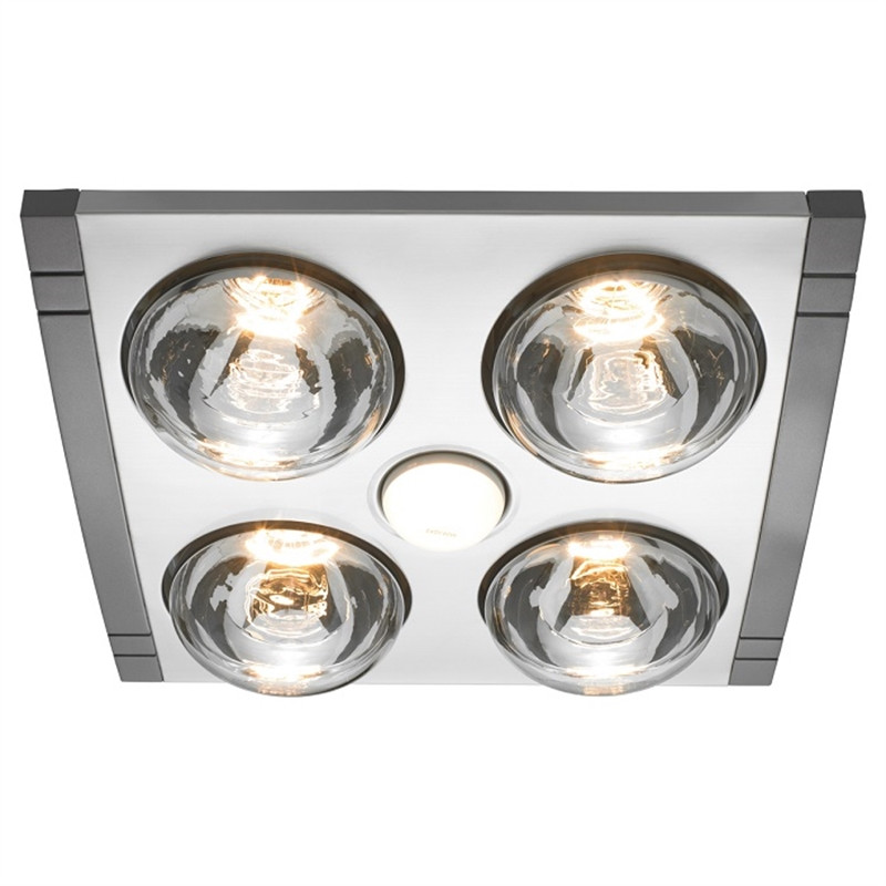 Heating Light Bulbs For Bathroom
 Heller 4 x 275W LED Silver Mason 3in1 Bathroom Heater
