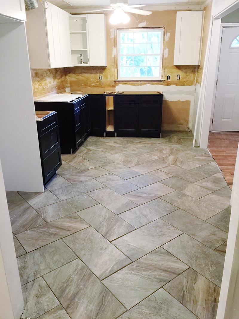 Herringbone Tile Floor Kitchen
 Tips to lay a Herringbone Pattern Tile Bower Power