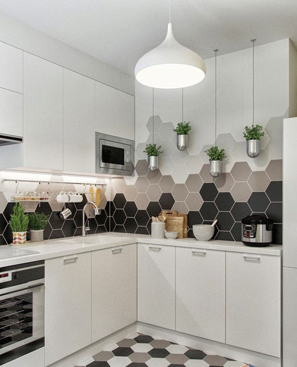 Hexagon Kitchen Backsplash
 25 Stylish Hexagon Tiles For Kitchen Walls And