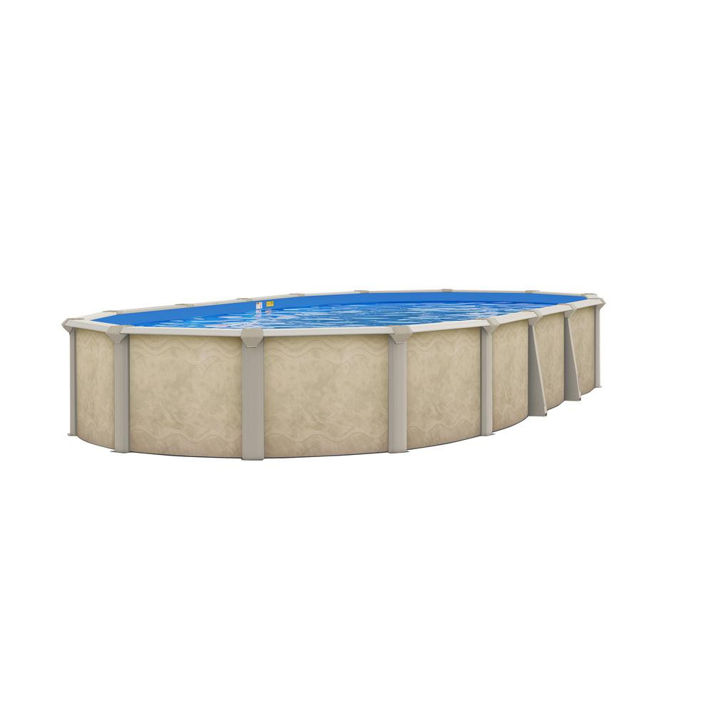 Home Depot Above Ground Pool
 Serenity 16 ft x 24 ft 52 in Deep Oval Ground