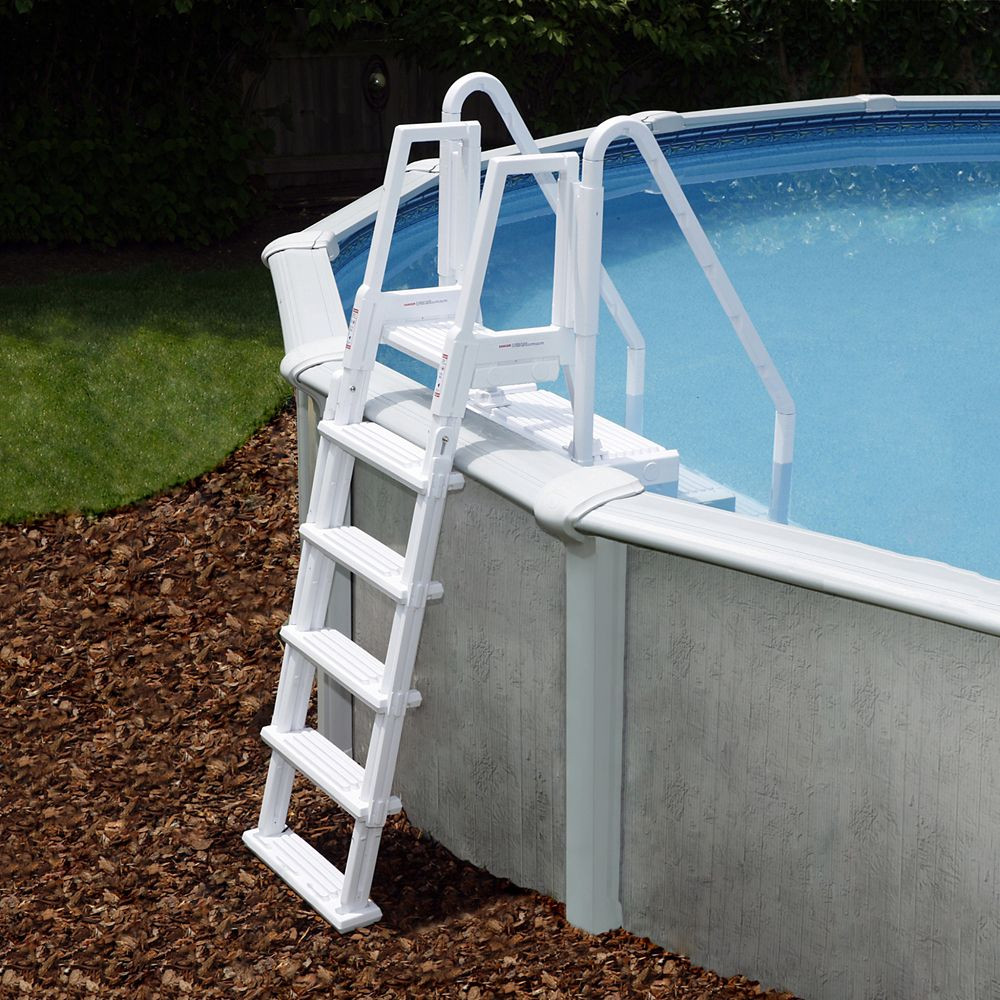 Home Depot Above Ground Pool
 Blue Wave Easy Ground Pool Step with Outside Ladder