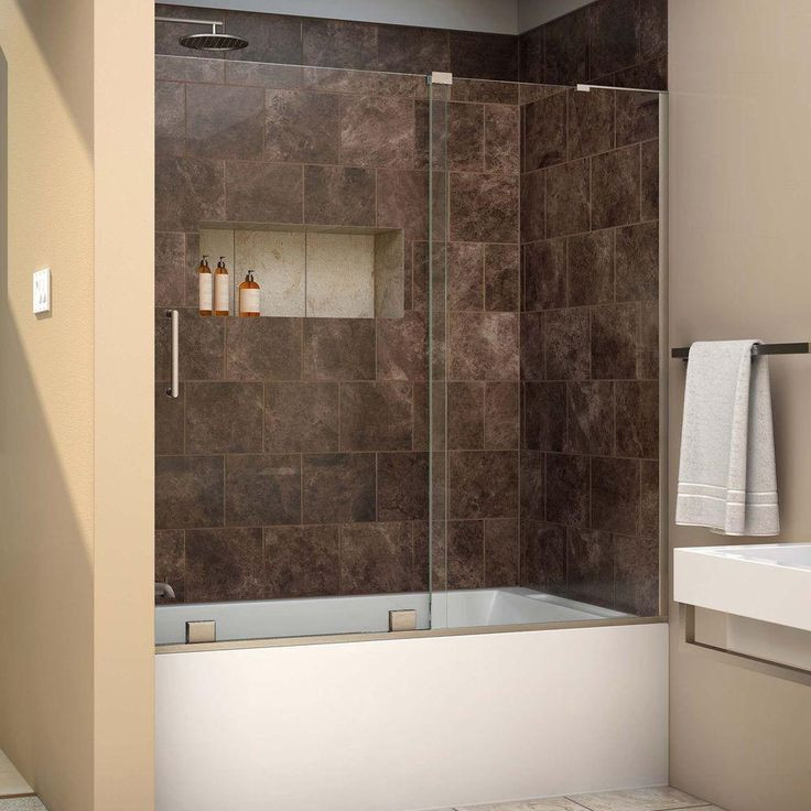Home Depot Bathroom Shower Doors
 DreamLine Mirage X 56 in to 60 in x 58 in Semi