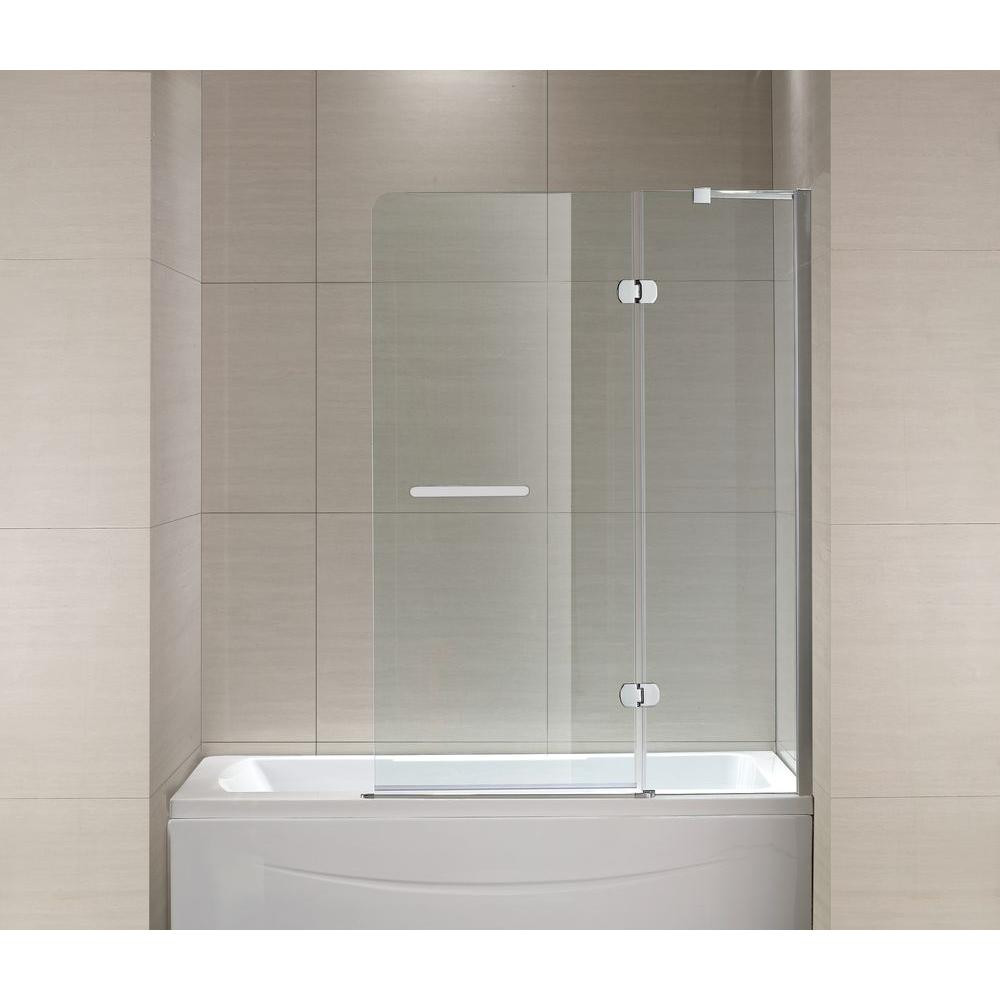 Home Depot Bathroom Shower Doors
 Schon Mia 40 in x 55 in Semi Framed Hinge Tub and Shower