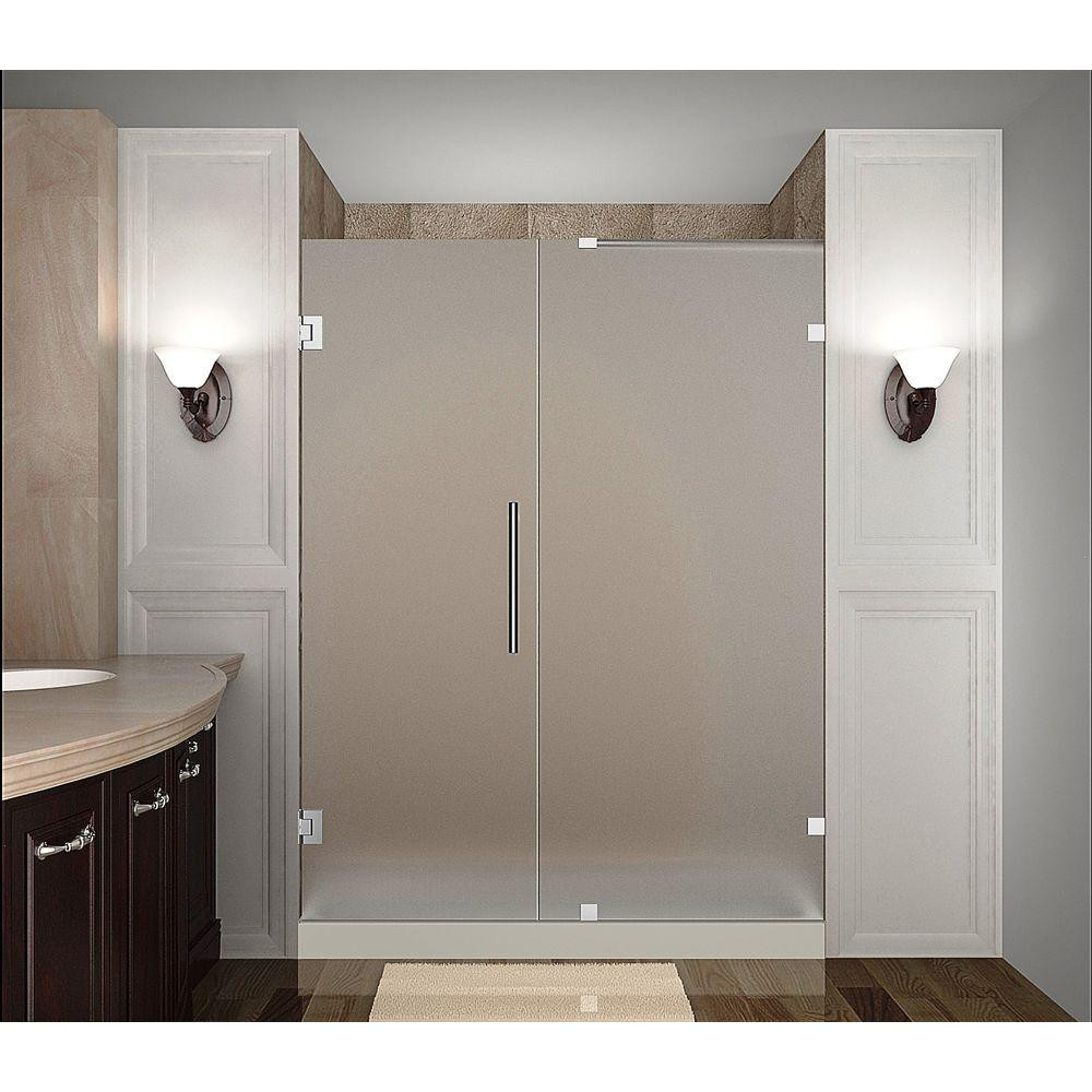 Home Depot Bathroom Shower Doors
 Aston Nautis 57 in x 72 in pletely Frameless Hinged