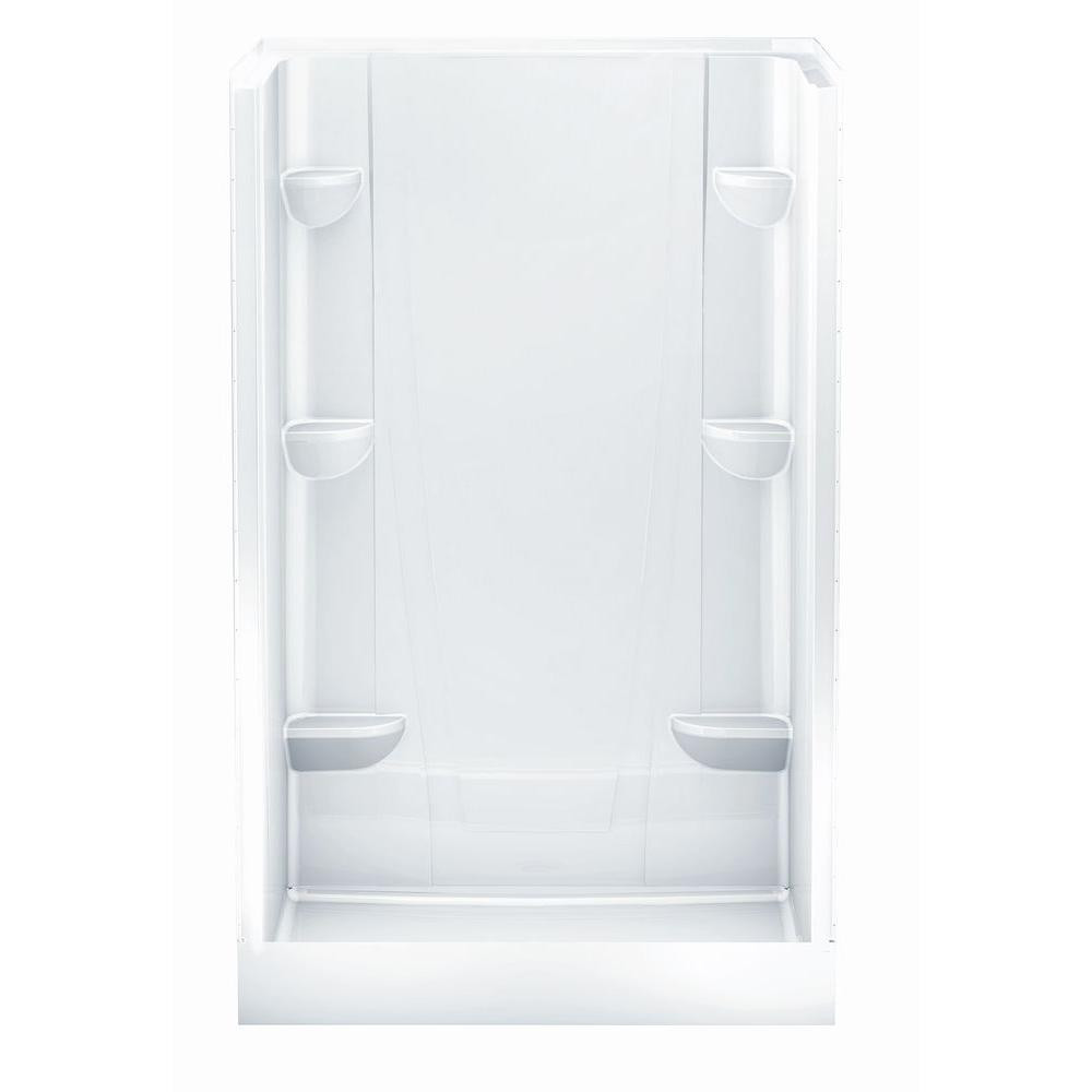 Home Depot Bathroom Shower Stalls
 Aquatic A2 34 in x 48 in x 76 in Shower Stall in White