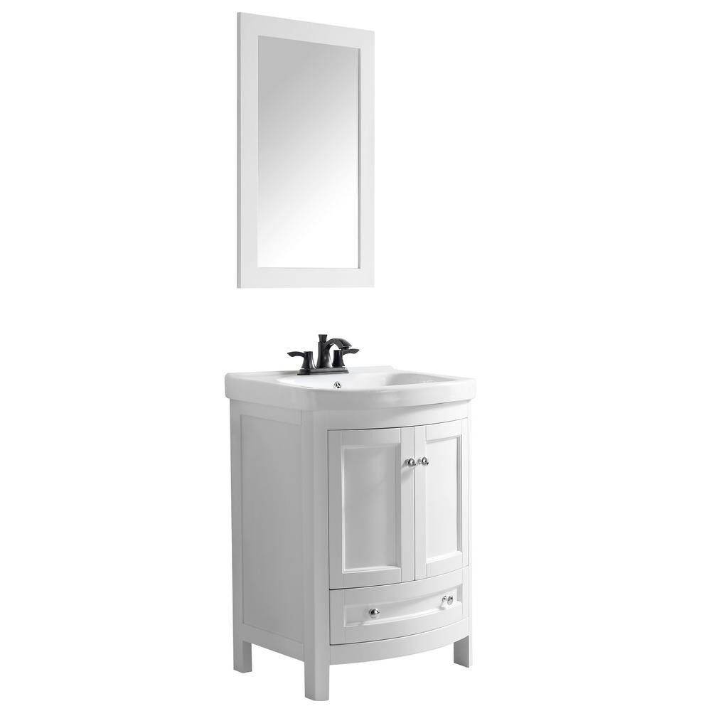 Home Depot Bathroom Vanity Clearance
 ANZZI Montresor 24 in W x 34 in H Bath Vanity in Rich