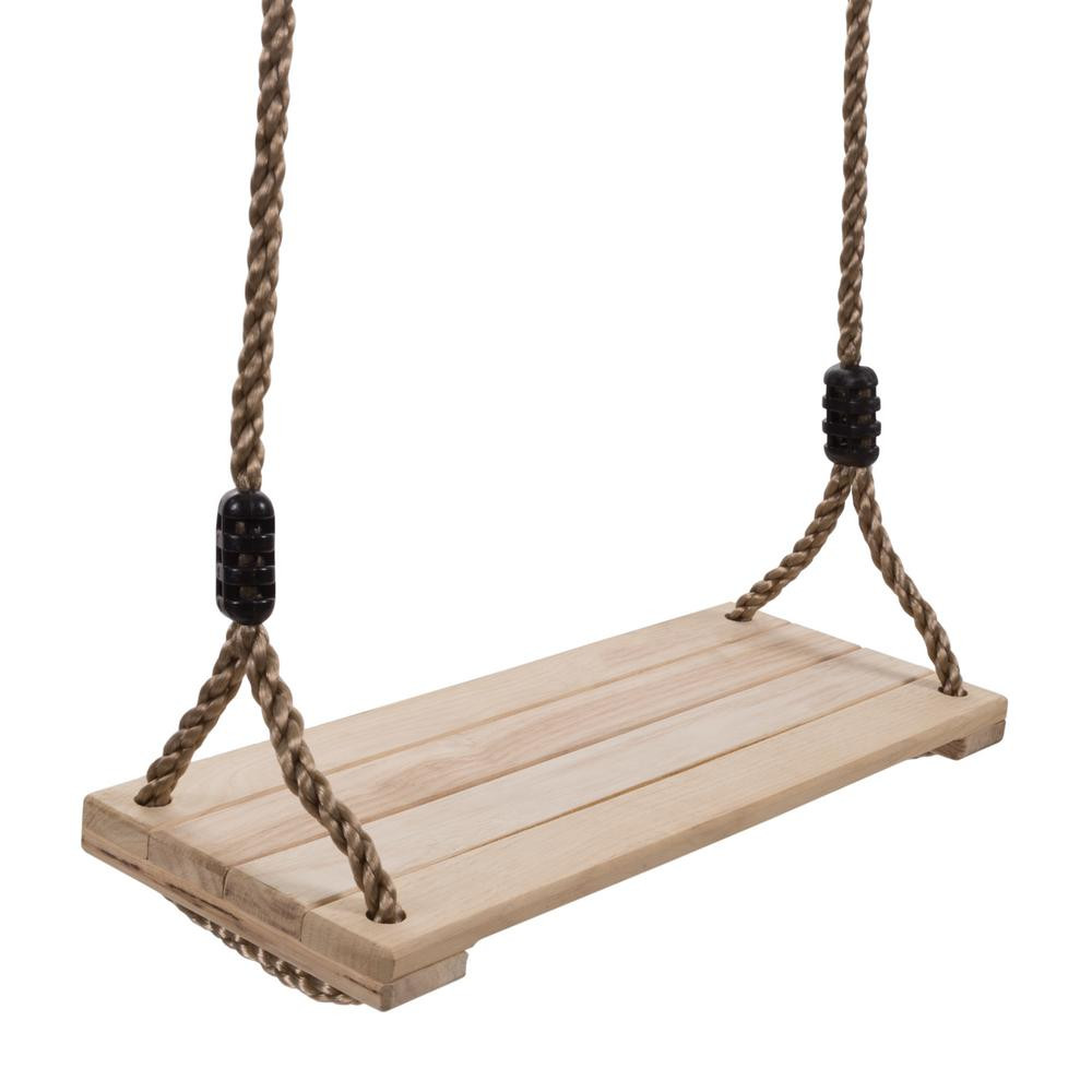 Home Depot Kids Swing
 Hey Play Wooden Flat Bench Specialty Swing for Kids