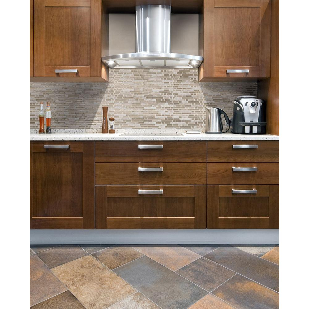 Home Depot Kitchen Wall Tile
 Smart Tiles Bellagio Sabbia 10 06 in W x 10 00 in H Peel