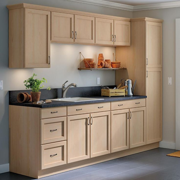Home Depot Unfinished Kitchen Cabinets
 Easthaven Shaker Assembled 36x34 5x24 in Frameless Base