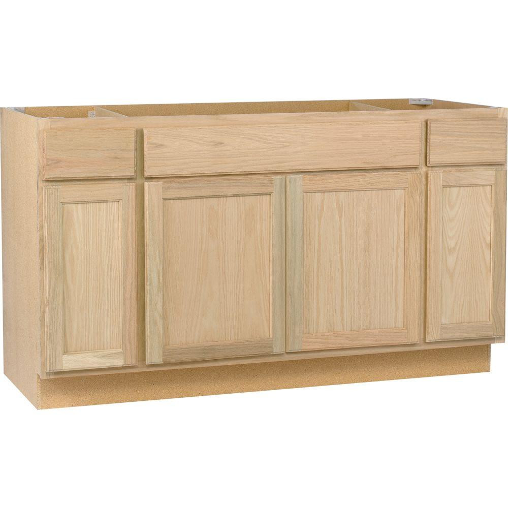 Home Depot Unfinished Kitchen Cabinets
 Assembled 60x34 5x24 in Sink Base Kitchen Cabinet in