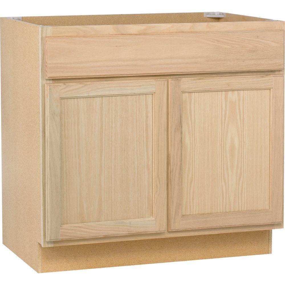 Home Depot Unfinished Kitchen Cabinets
 Assembled 36x34 5x24 in Base Kitchen Cabinet in
