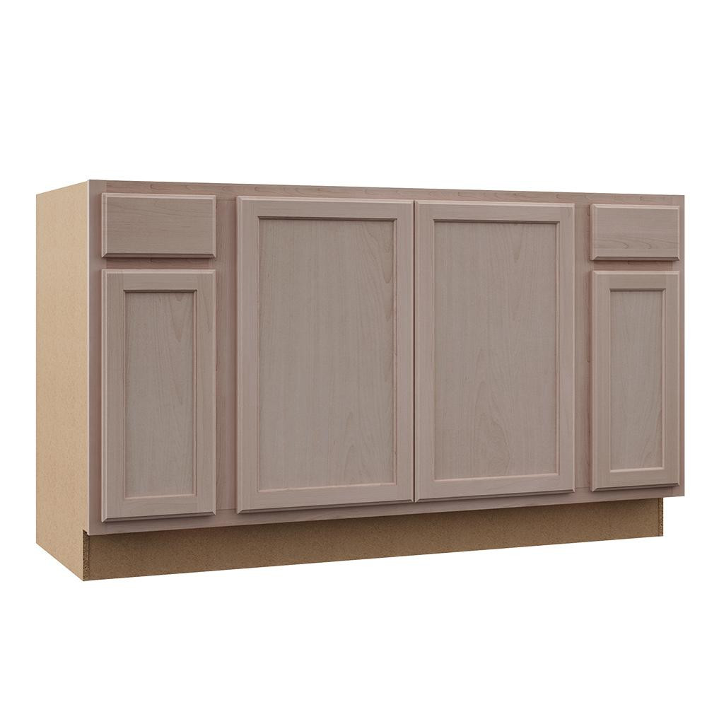 Home Depot Unfinished Kitchen Cabinets
 Assembled 60x34 5x24 in Sink Base Kitchen Cabinet in