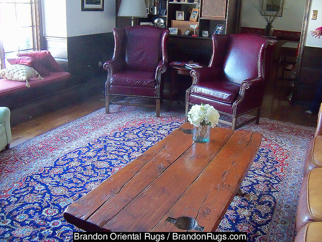 Houzz Rugs Living Room
 Persian Kashan oriental rug for living room of Upper