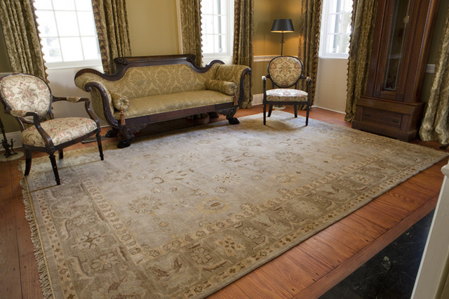 Houzz Rugs Living Room
 Wool Rug Traditional Living Room charleston by