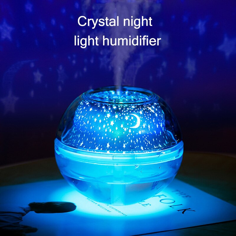Humidifier For Kids Room
 Hot New 500ml Mist Humidifier Room Star Night Light Starry